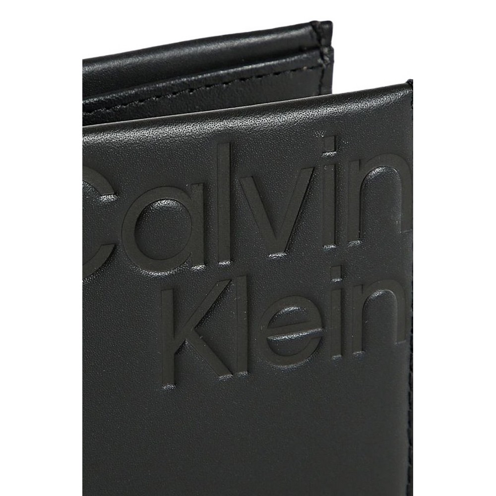 CALVIN KLEIN JEANS MONOGRAM SOFT BIFOLD W/COIN AOP ΠΟΡΤΟΦΟΛΙ ΑΝΔΡΙΚΟ BLACK