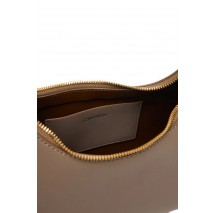 CALVIN  KLEIN FOIL LOGO SHOULDER BAG ΤΣΑΝΤΑ ΓΥΝΑΙΚΕΙΑ TAUPE