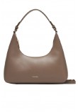 CALVIN  KLEIN FOIL LOGO SHOULDER BAG ΤΣΑΝΤΑ ΓΥΝΑΙΚΕΙΑ TAUPE