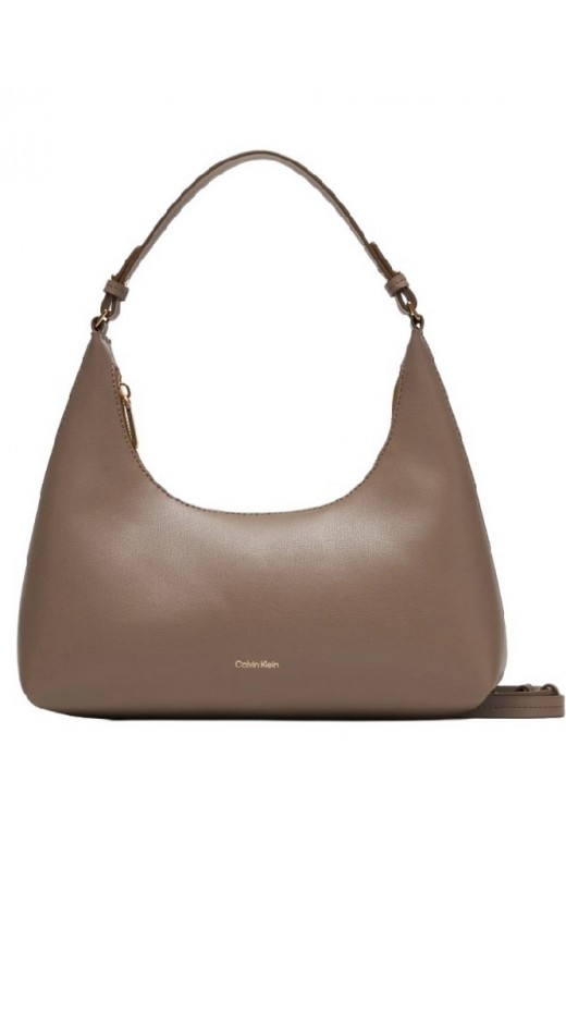 CALVIN  KLEIN FOIL LOGO SHOULDER BAG ΤΣΑΝΤΑ ΓΥΝΑΙΚΕΙΑ TAUPE