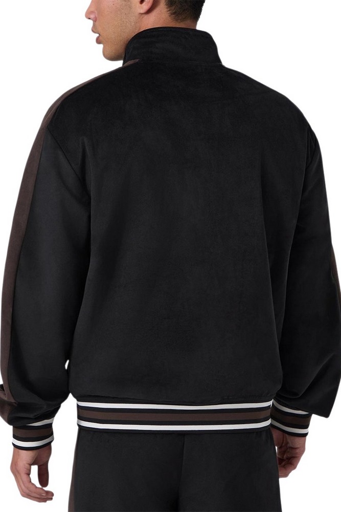 GUESS MILTON FULL ZIP SWEATSHIRT ΖΑΚΕΤΑ ΦΟΥΤΕΡ ΑΝΔΡΙΚΗ BLACK