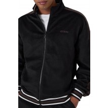 GUESS MILTON FULL ZIP SWEATSHIRT ΖΑΚΕΤΑ ΦΟΥΤΕΡ ΑΝΔΡΙΚΗ BLACK