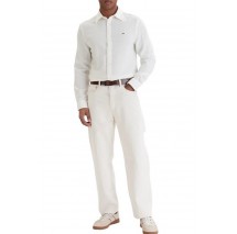 TOMMY JEANS REG LINEN BLEND SHIRT EXT ΠΟΥΚΑΜΙΣΟ ΑΝΔΡΙΚΟ ECRU