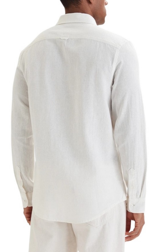 TOMMY JEANS REG LINEN BLEND SHIRT EXT ΠΟΥΚΑΜΙΣΟ ΑΝΔΡΙΚΟ ECRU