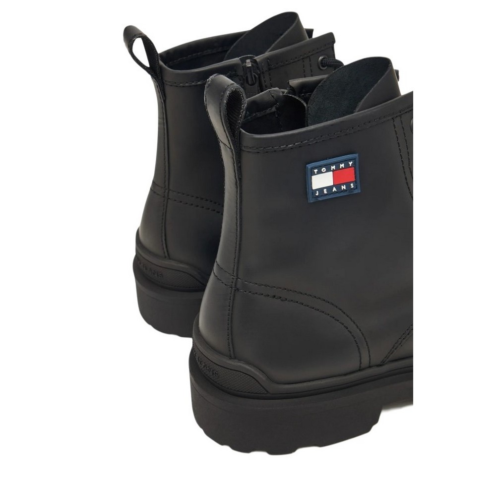 TOMMY JEANS LACE UP RUBBERIZED ΠΑΠΟΥΤΣΙ ΑΝΔΡΙΚΟ BLACK