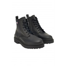 TOMMY JEANS LACE UP RUBBERIZED ΠΑΠΟΥΤΣΙ ΑΝΔΡΙΚΟ BLACK