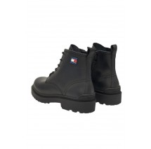 TOMMY JEANS LACE UP RUBBERIZED ΠΑΠΟΥΤΣΙ ΑΝΔΡΙΚΟ BLACK