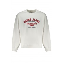 GUESS JEANS CN OS VINTAGE SWEAT ΜΠΛΟΥΖΑ ΦΟΥΤΕΡ ΑΝΔΡΙΚΗ WHITE