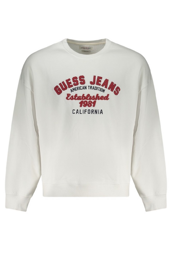 GUESS JEANS CN OS VINTAGE SWEAT ΜΠΛΟΥΖΑ ΦΟΥΤΕΡ ΑΝΔΡΙΚΗ WHITE