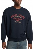 GUESS JEANS CN OS VINTAGE SWEAT ΜΠΛΟΥΖΑ ΦΟΥΤΕΡ ΑΝΔΡΙΚΗ DARK NAVY
