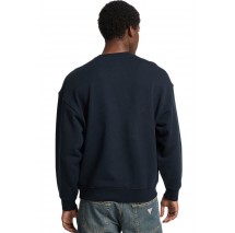 GUESS JEANS CN OS VINTAGE SWEAT ΜΠΛΟΥΖΑ ΦΟΥΤΕΡ ΑΝΔΡΙΚΗ DARK NAVY