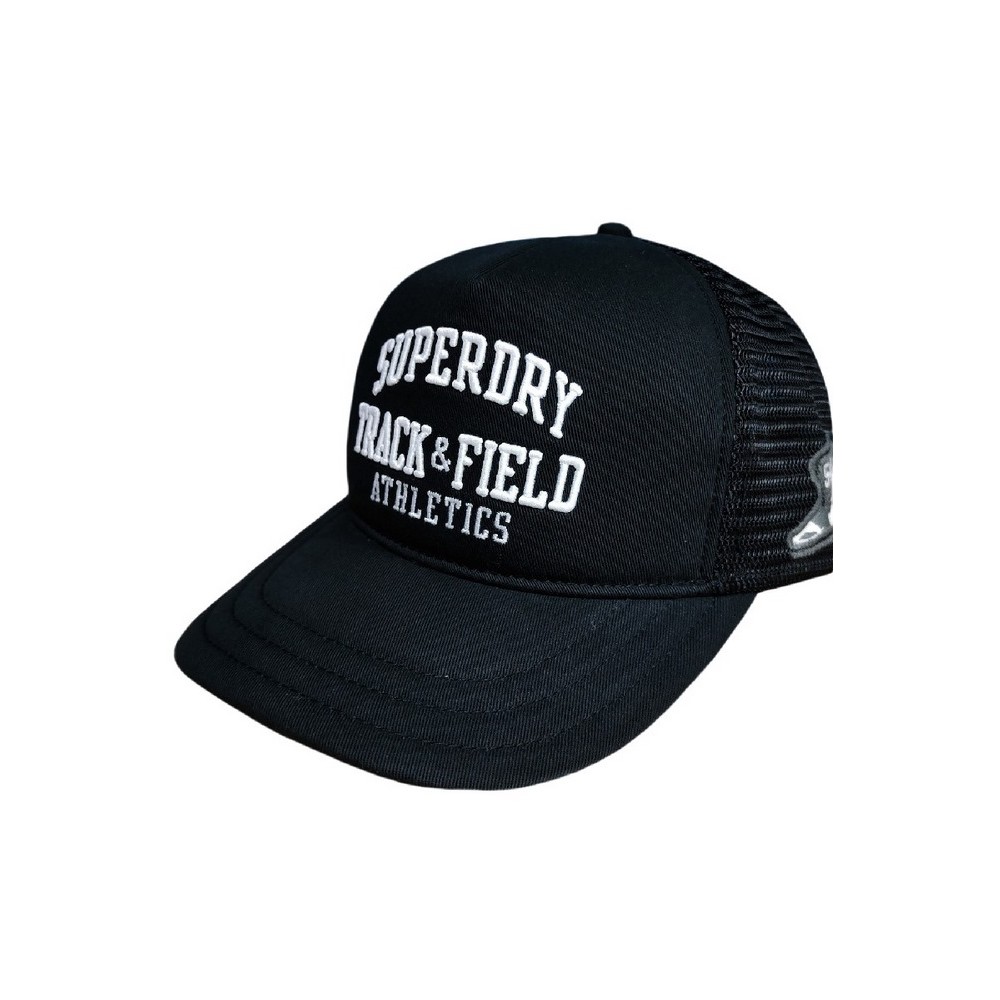 SUPERDRY D1 OVIN VINTAGE TRUCKER CAP ΚΑΠΕΛΟ ΑΝΔΡΙΚΟ BLACK