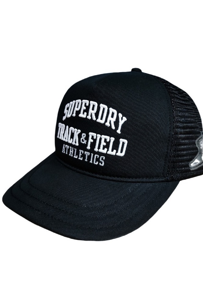 SUPERDRY D1 OVIN VINTAGE TRUCKER CAP ΚΑΠΕΛΟ ΑΝΔΡΙΚΟ BLACK