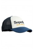 SUPERDRY D1 OVIN VINTAGE TRUCKER CAP ΚΑΠΕΛΟ ΑΝΔΡΙΚΟ BLUE