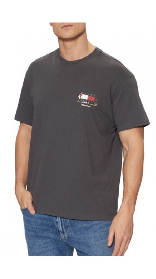 TOMMY JEANS RLX NOVELTY 1 TEE T-SHIRT ΜΠΛΟΥΖΑ ΑΝΔΡΙΚΗ GREY