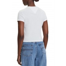 TOMMY JEANS SLIM SH HEART TEE T-SHIRT ΜΠΛΟΥΖΑ ΓΥΝΑΙΚΕΙΑ OFF WHITE