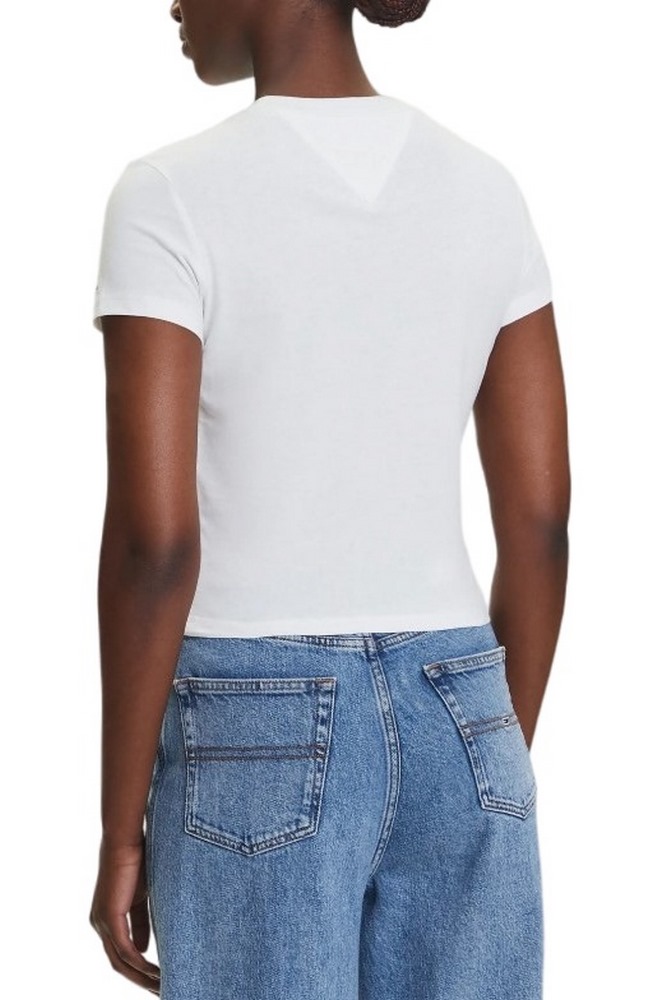 TOMMY JEANS SLIM SH HEART TEE T-SHIRT ΜΠΛΟΥΖΑ ΓΥΝΑΙΚΕΙΑ OFF WHITE
