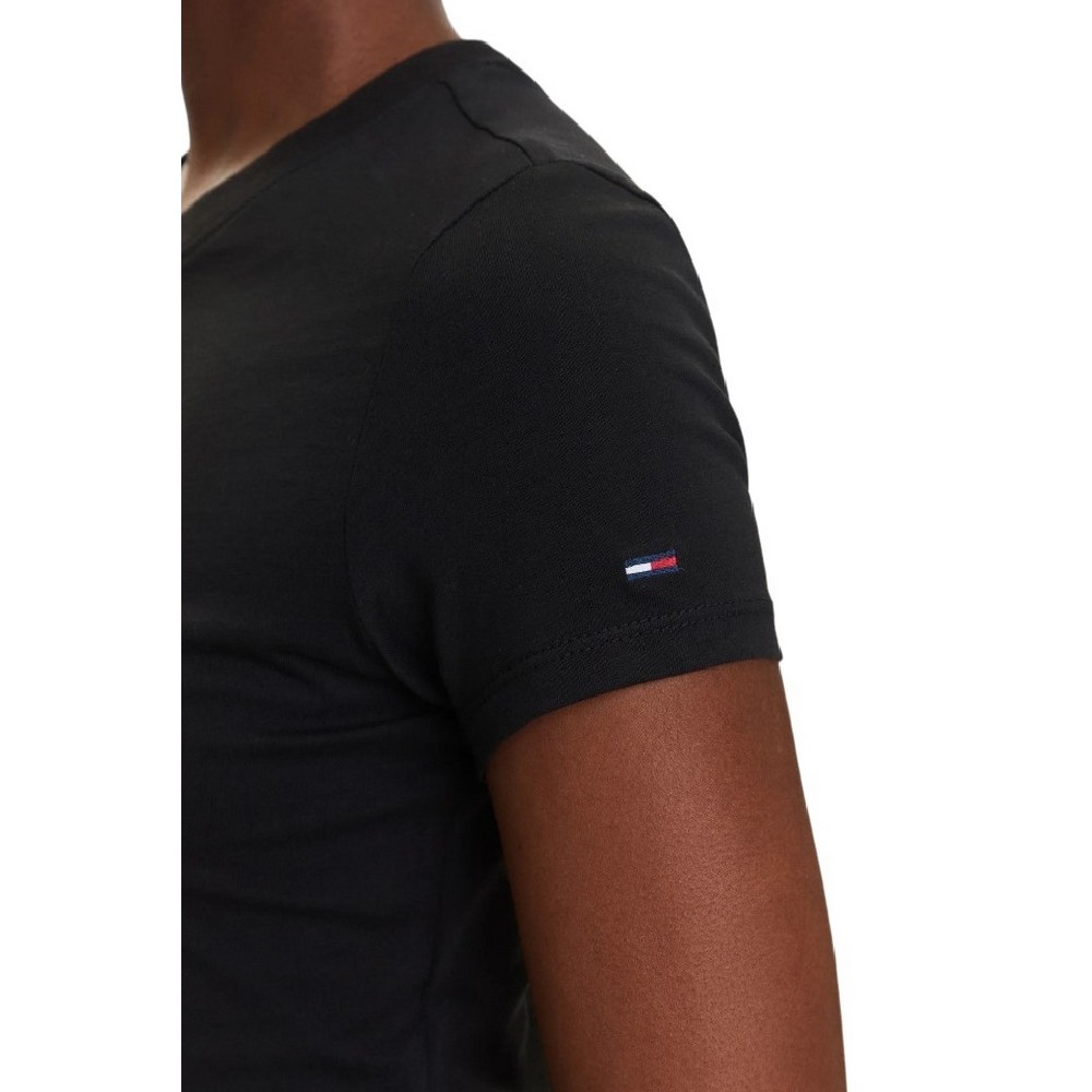 TOMMY JEANS SLIM SH HEART TEE T-SHIRT ΜΠΛΟΥΖΑ ΓΥΝΑΙΚΕΙΑ BLACK