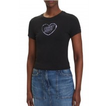 TOMMY JEANS SLIM SH HEART TEE T-SHIRT ΜΠΛΟΥΖΑ ΓΥΝΑΙΚΕΙΑ BLACK