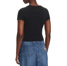TOMMY JEANS SLIM SH HEART TEE T-SHIRT ΜΠΛΟΥΖΑ ΓΥΝΑΙΚΕΙΑ BLACK