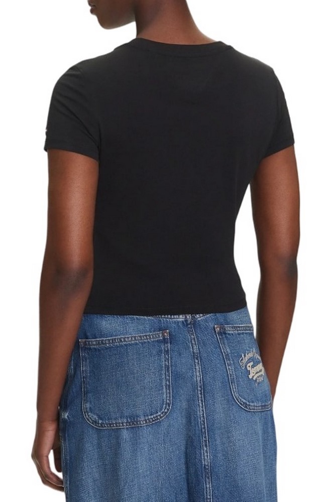 TOMMY JEANS SLIM SH HEART TEE T-SHIRT ΜΠΛΟΥΖΑ ΓΥΝΑΙΚΕΙΑ BLACK