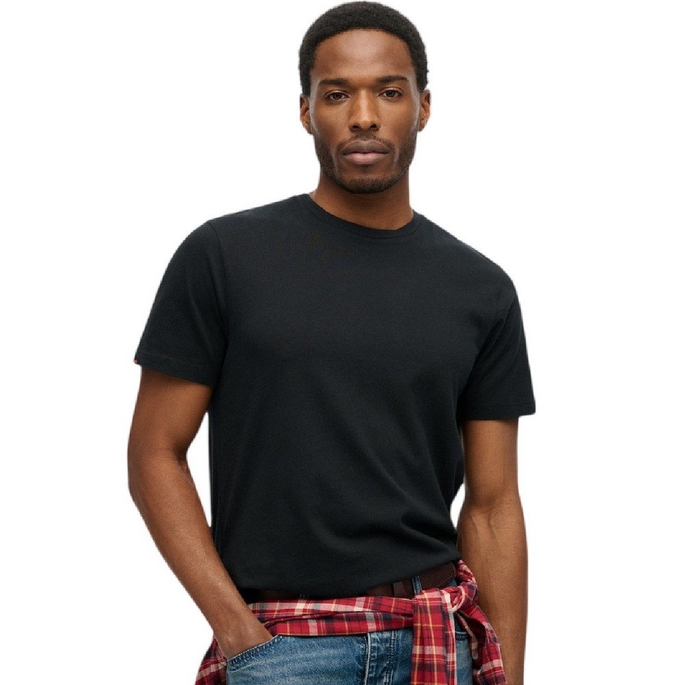 SUPERDRY IND CLASSIC ESSENTIAL TEE T-SHIRT ΜΠΛΟΥΖΑ ΑΝΔΡΙΚΗ BLACK