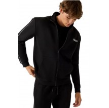 GUESS MICKEY FULL ZIP SWEATSHIRT ΖΑΚΕΤΑ ΦΟΥΤΕΡ ΑΝΔΡΙΚΗ BLACK