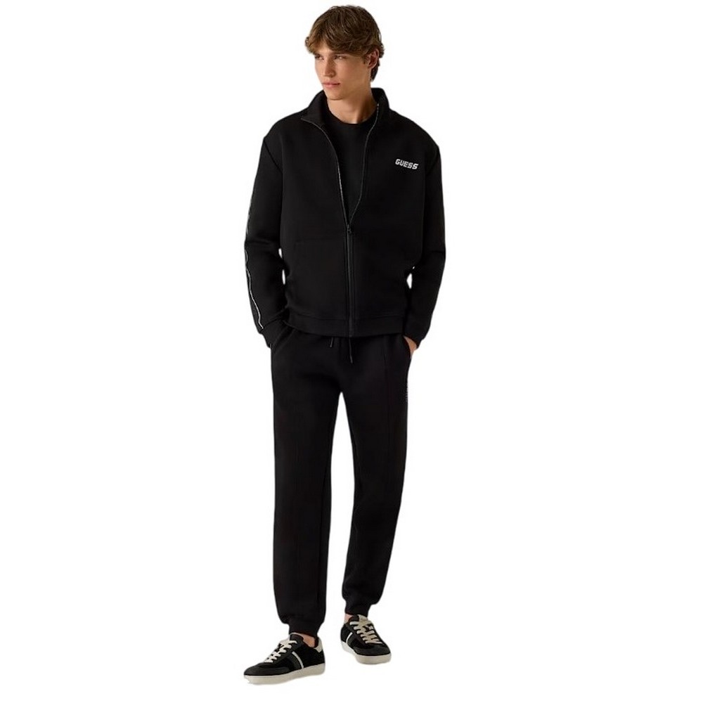 GUESS MICKEY FULL ZIP SWEATSHIRT ΖΑΚΕΤΑ ΦΟΥΤΕΡ ΑΝΔΡΙΚΗ BLACK