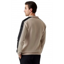 GUESS MICKEY FULL ZIP SWEATSHIRT ΖΑΚΕΤΑ ΦΟΥΤΕΡ ΑΝΔΡΙΚΗ BEIGE