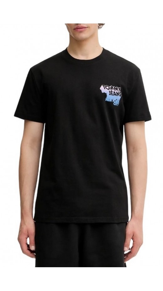 TOMMY JEANS REG STACK BACKPRINT TEE T-SHIRT ΜΠΛΟΥΖΑ ΑΝΔΡΙΚΗ BLACK
