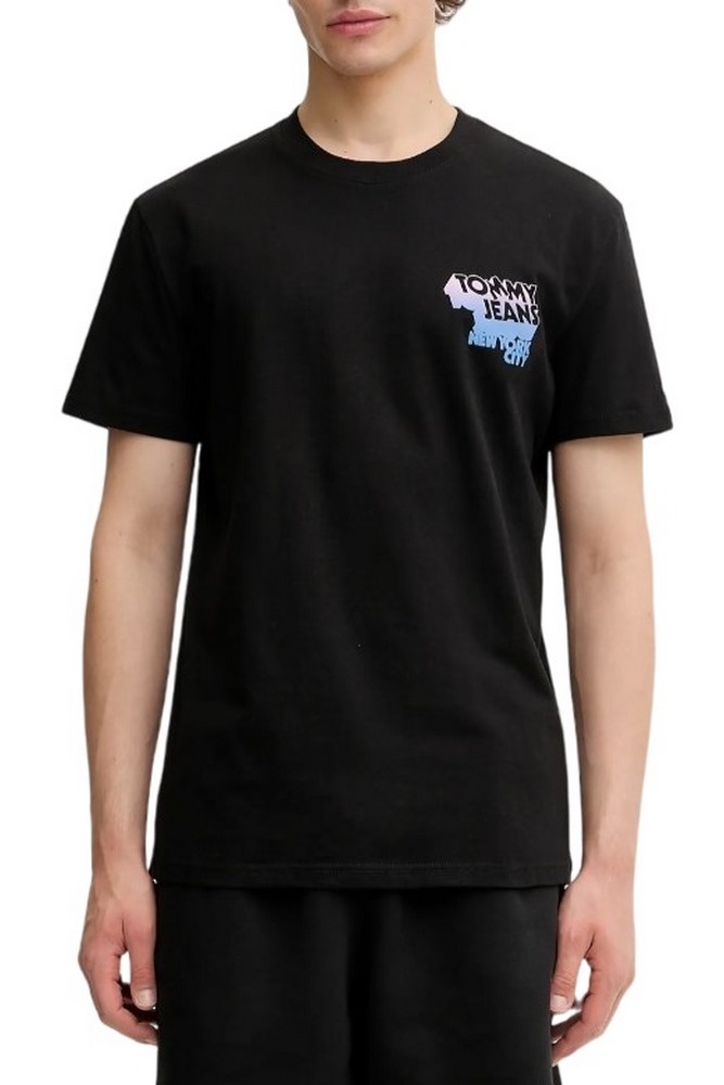 TOMMY JEANS REG STACK BACKPRINT TEE T-SHIRT ΜΠΛΟΥΖΑ ΑΝΔΡΙΚΗ BLACK