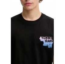 TOMMY JEANS REG STACK BACKPRINT TEE T-SHIRT ΜΠΛΟΥΖΑ ΑΝΔΡΙΚΗ BLACK