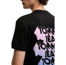 TOMMY JEANS REG STACK BACKPRINT TEE T-SHIRT ΜΠΛΟΥΖΑ ΑΝΔΡΙΚΗ BLACK