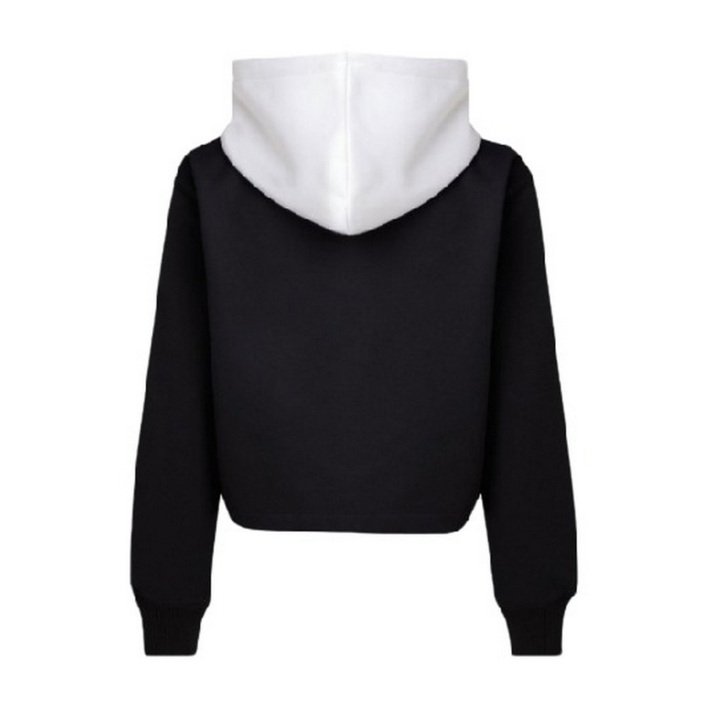 CALVIN KLEIN JEANS COLOR BLOCK HOODIE ΜΠΛΟΥΖΑ ΦΟΥΤΕΡ ΓΥΝΑΙΚΕΙΑ BLACK/WHITE