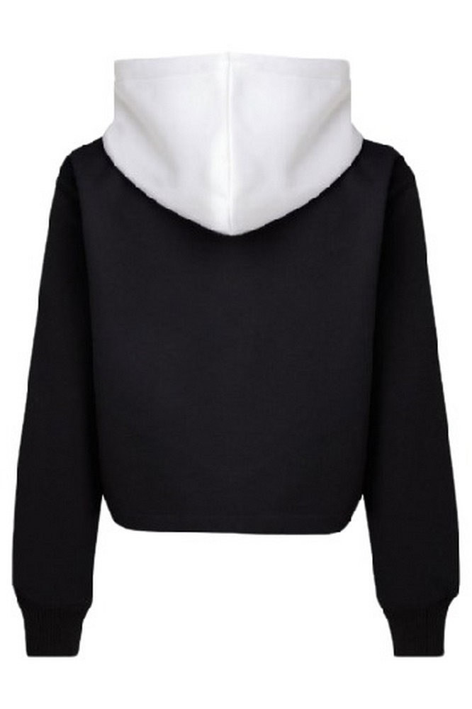 CALVIN KLEIN JEANS COLOR BLOCK HOODIE ΜΠΛΟΥΖΑ ΦΟΥΤΕΡ ΓΥΝΑΙΚΕΙΑ BLACK/WHITE