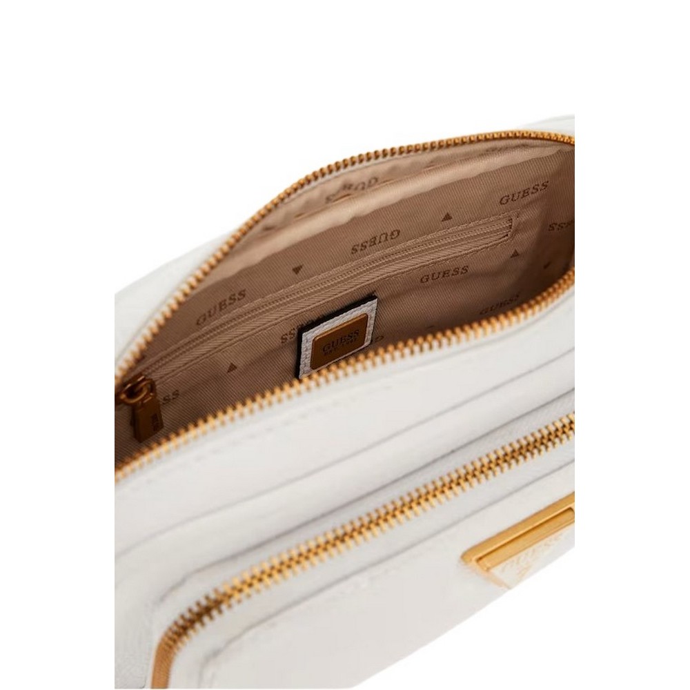 GUESS COSETTE CAMERA CROSSBODY ΤΣΑΝΤΑ ΓΥΝΑΙΚΕΙΑ WHITE