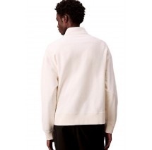 CALVIN KLEIN JEANS PRMM TRRY CHN STTCH ΜΠΛΟΥΖΑ ΦΟΥΤΕΡ ΑΝΔΡΙΚΗ OFF WHITE