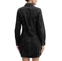 CALVIN KLEIN LS DENIM MINI DRESS ESSENTIAL ΦΟΡΕΜΑ ΓΥΝΑΙΚΕΙΟ BLACK DENIM