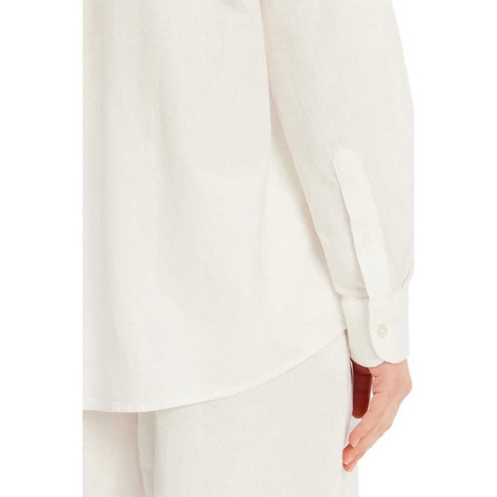 TOMMY JEANS RLX LINEN SHIRT ΠΟΥΚΑΜΙΣΟ ΓΥΝΑΙΚΕΙΟ OFF WHITE