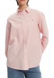 TOMMY JEANS RLX LINEN SHIRT ΠΟΥΚΑΜΙΣΟ ΓΥΝΑΙΚΕΙΟ PINK