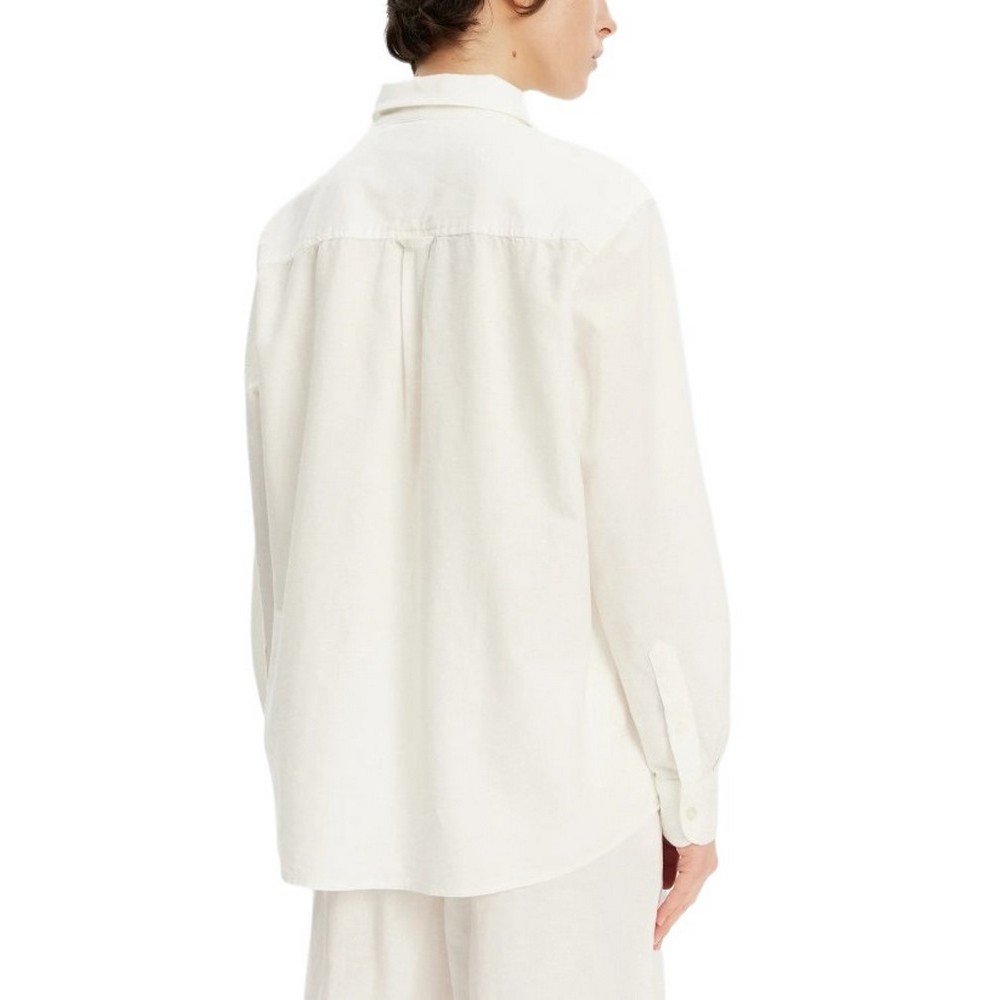 TOMMY JEANS RLX LINEN SHIRT ΠΟΥΚΑΜΙΣΟ ΓΥΝΑΙΚΕΙΟ OFF WHITE