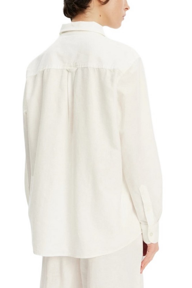TOMMY JEANS RLX LINEN SHIRT ΠΟΥΚΑΜΙΣΟ ΓΥΝΑΙΚΕΙΟ OFF WHITE