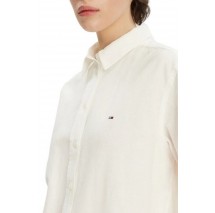 TOMMY JEANS RLX LINEN SHIRT ΠΟΥΚΑΜΙΣΟ ΓΥΝΑΙΚΕΙΟ OFF WHITE