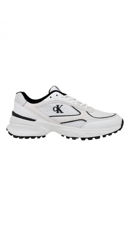 CALVIN KLEIN HIKE RUNNER MESH MIX ΠΑΠΟΥΤΣΙ ΑΝΔΡΙΚΟ WHITE