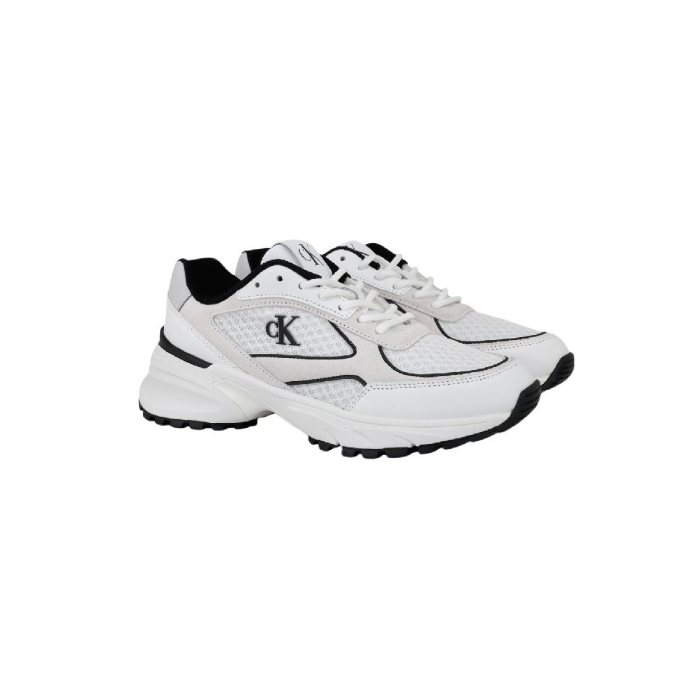 CALVIN KLEIN HIKE RUNNER MESH MIX ΠΑΠΟΥΤΣΙ ΑΝΔΡΙΚΟ WHITE