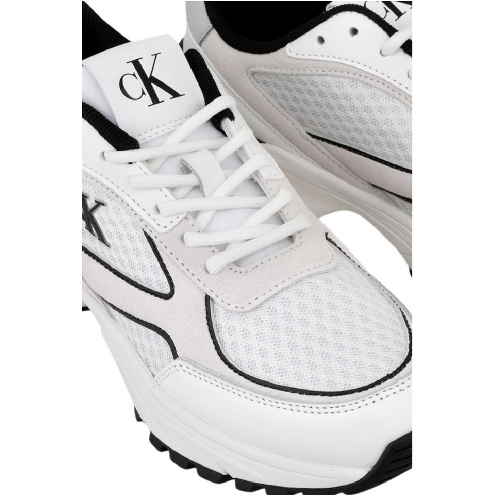 CALVIN KLEIN HIKE RUNNER MESH MIX ΠΑΠΟΥΤΣΙ ΑΝΔΡΙΚΟ WHITE