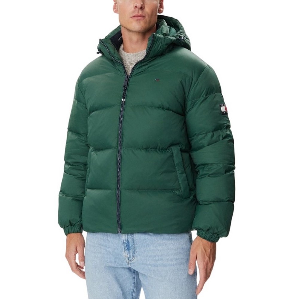 TOMMY HILFIGER ESSENTIAL DOWN JACKET ΜΠΟΥΦΑΝ ΑΝΔΡΙΚΟ GREEN