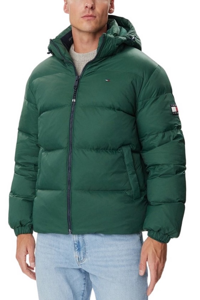 TOMMY JEANS ESSENTIAL DOWN JACKET ΜΠΟΥΦΑΝ ΑΝΔΡΙΚΟ GREEN