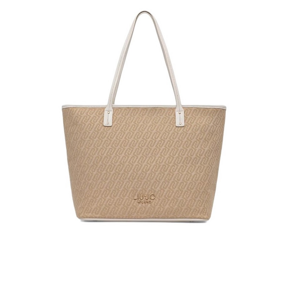 LIU JO EVRIM MIN OF 2 M TOTE AA6070T378A  ΤΣΑΝΤΑ ΓΥΝΑΙΚΕΙΑ BEIGE