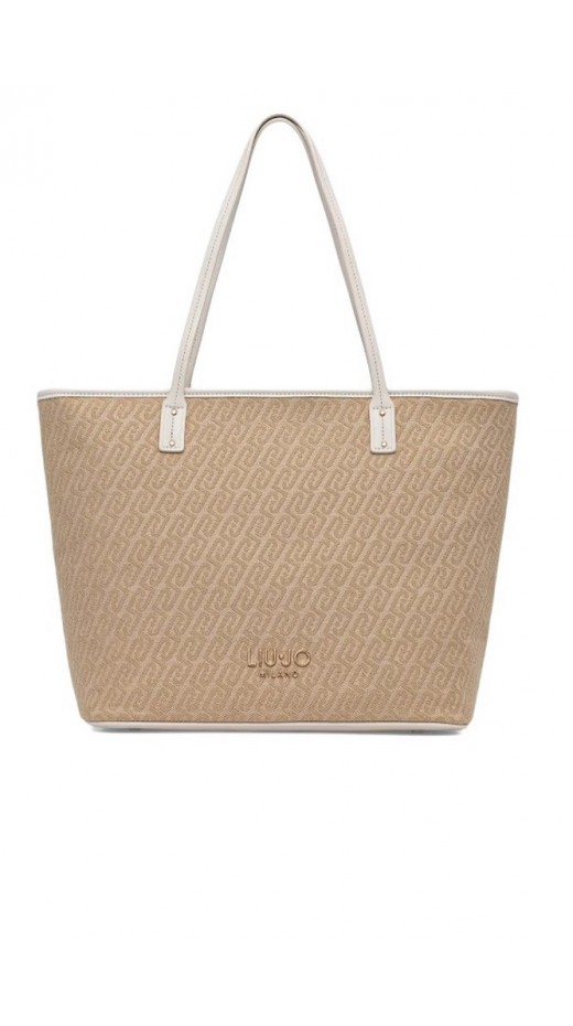 LIU JO EVRIM MIN OF 2 M TOTE AA6070T378A  ΤΣΑΝΤΑ ΓΥΝΑΙΚΕΙΑ BEIGE